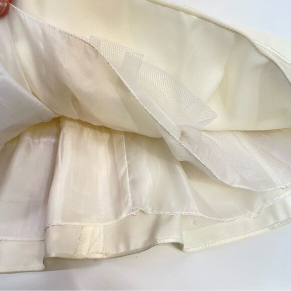 Princess Faith Cream Dress Set 12 Months Pearls Wedding Easter Party Dress - Picture 6 of 8